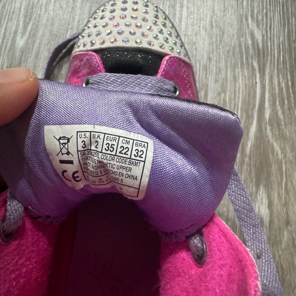 Skechers Shoes Kids High Top Sneakers Twinkle Toes Rainbow - Picture 4 of 5